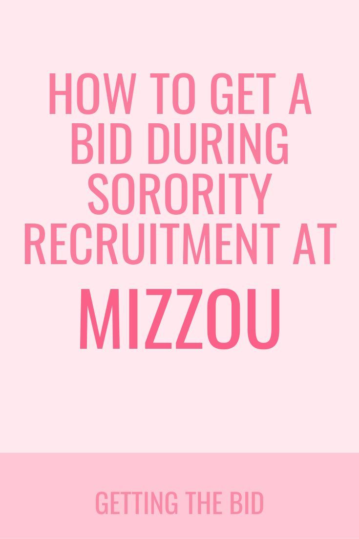 the text reads how to get a bid during sorority recrutment at auburn