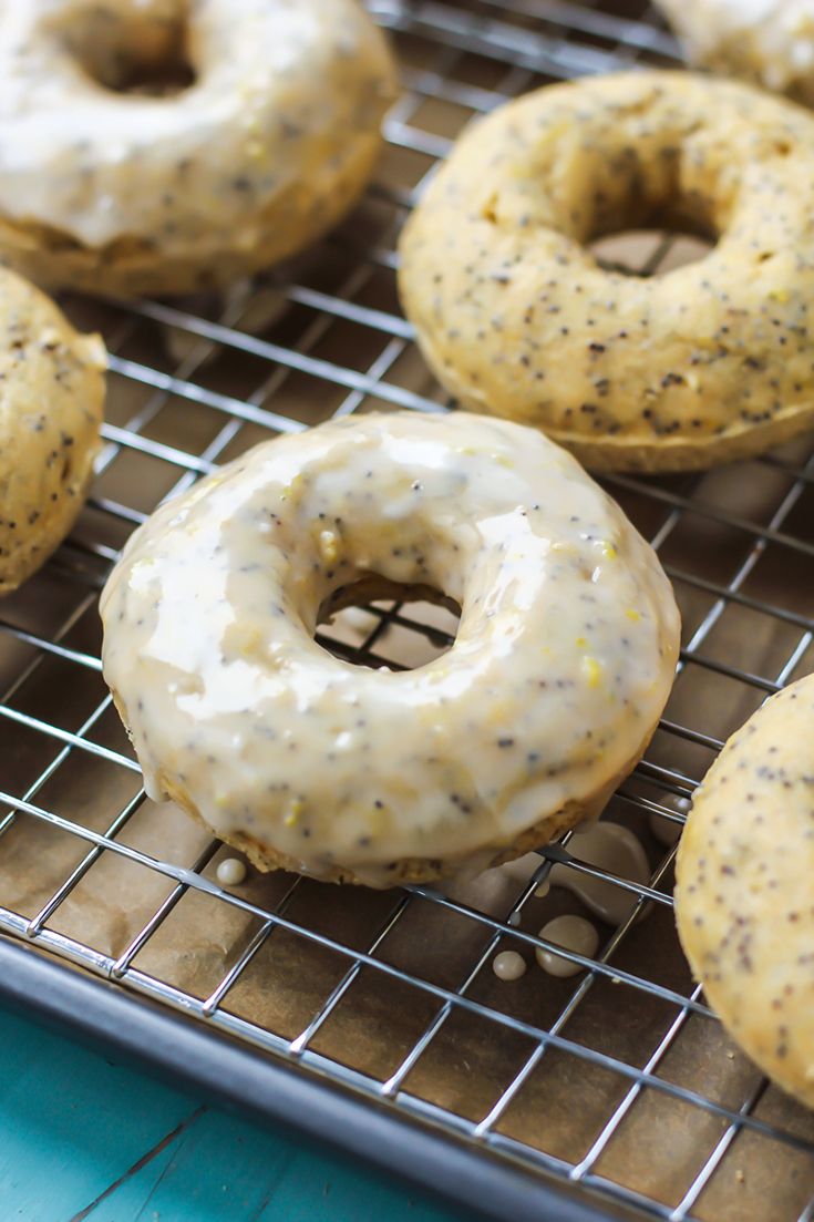 glazed donuts on a cooling rack ready to be eaten