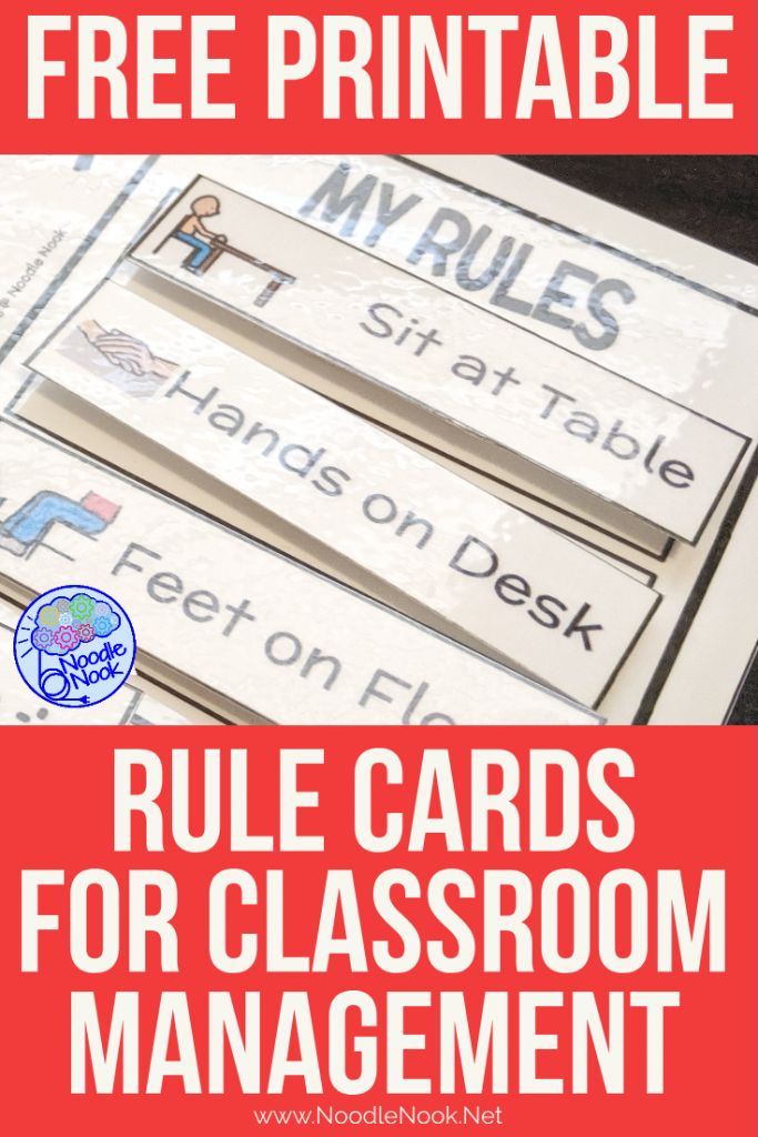 printable rules for classroom management with text overlay that reads free printable rules for classroom management