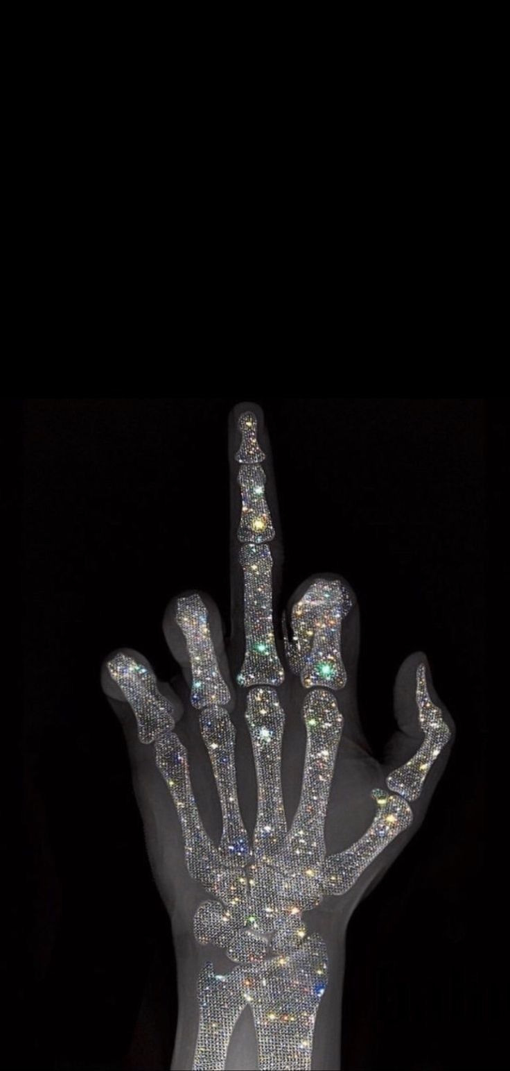 a hand that is made out of crystal