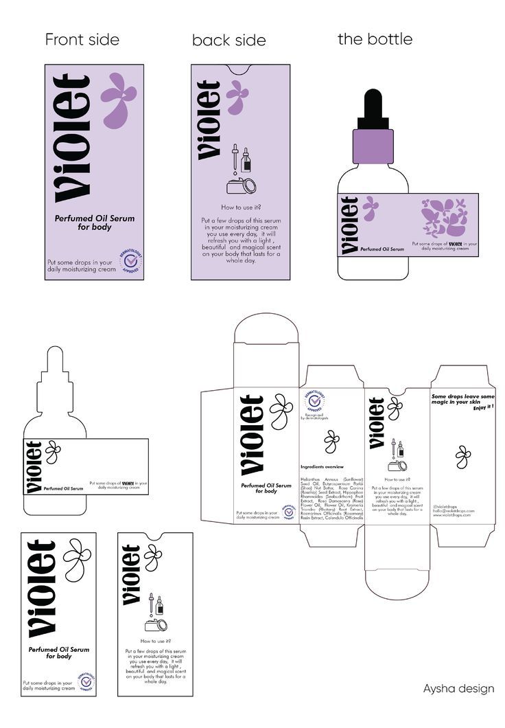 the packaging design for an all natural product