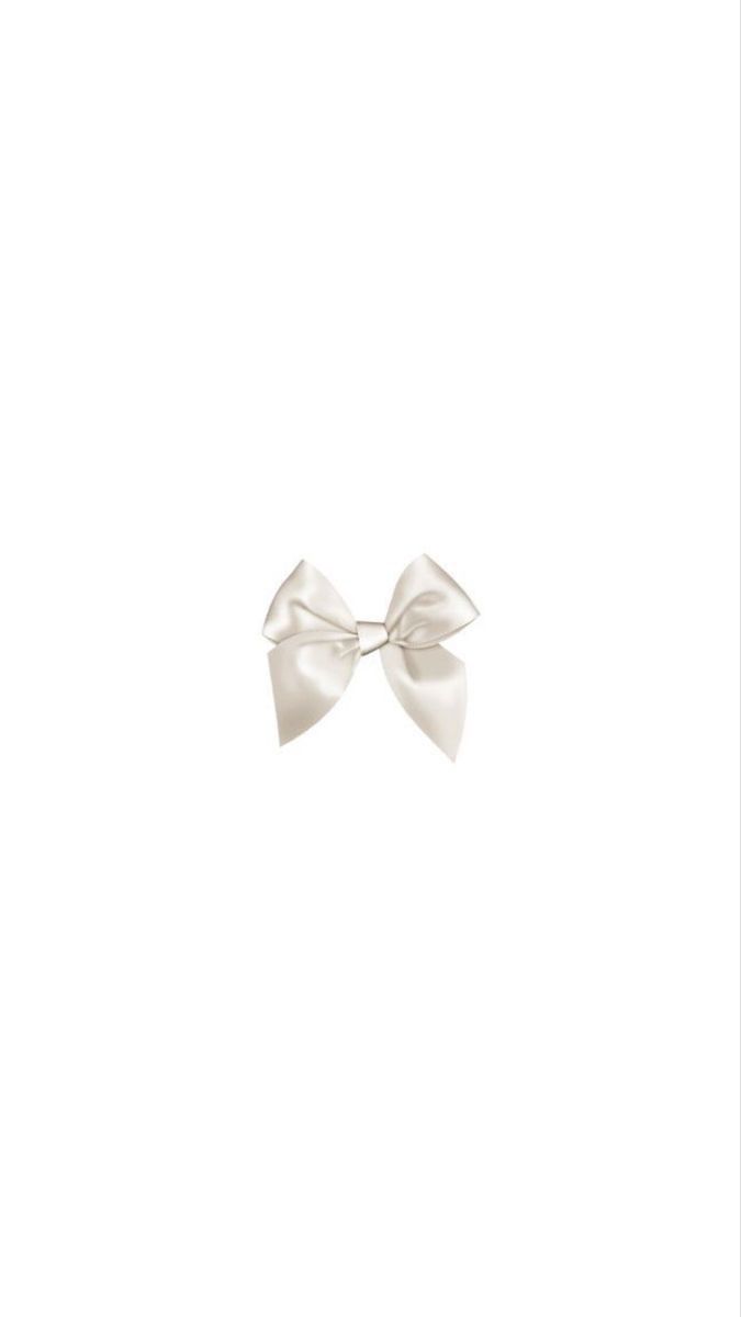 a white bow tie on a white background