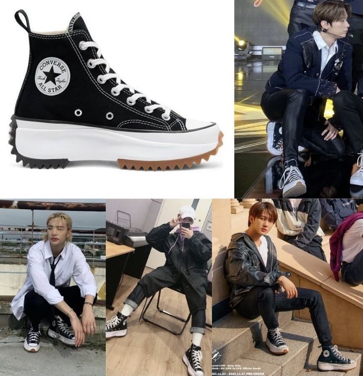 Straykids Converse, Stray Kids Converse, Skz Converse, Stray Kids Shoes, High Cut Sneakers, Stray Kids Outfits, Run Star Hike, All Stars Converse, Kids Converse