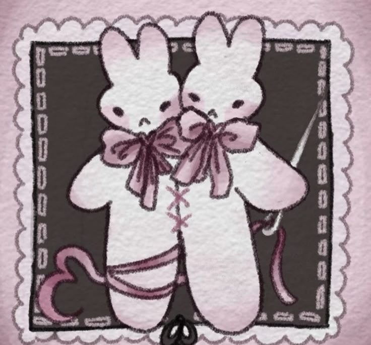 an image of two bunnies holding each other