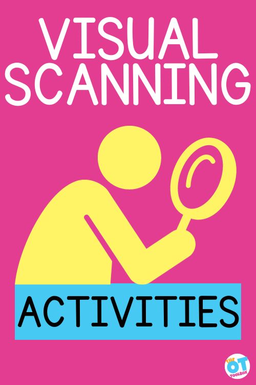 Visual scanning is needed for reading and learning. Here are activities designed to build visual scanning in kids. Vision Tracking Activities, Visual Stimulation Activities, Visual Scanning Activities For Adults, Visual Scanning Activities, Visual Tracking Activities, Vision Therapy Activities, Stimulation Activities, Visual Perceptual Activities, Visual Perception Activities