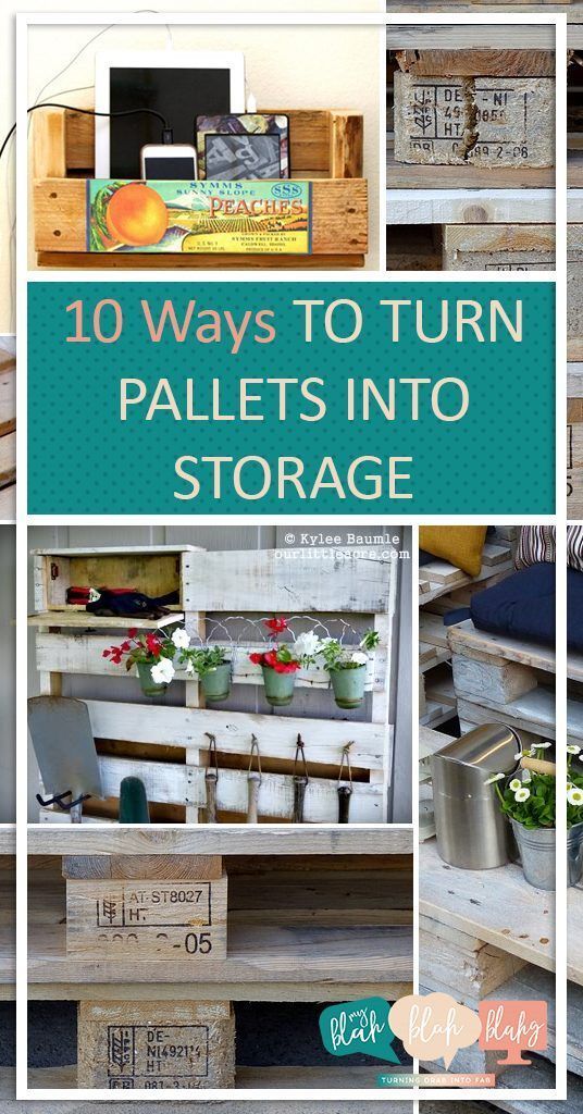 the top ten ways to turn pallets into storage