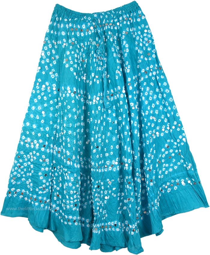 A stunning azure blue skirt that will dazzle and razzle any who see it. Guaranteed to please both you and your friends, this skirt is covered in sparkling sequins and hundreds of white dots. Some of these white dots are shaped into abstract flowers, while other dots and sequins are scattered along the skirt`s rippling, free-flowing fabric. It has a solid azure blue color that can go good with almost anything. Great to wear any season and for a variety of different activities, from your everyday Boho Maxi Skirts, Blue Sequin Skirt, Sequin Skirts, Bridesmaids Outfits, Sequins Skirt, Skirt Sequin, Sequin Decor, Silk Dress Long, Diy Clothes Life Hacks