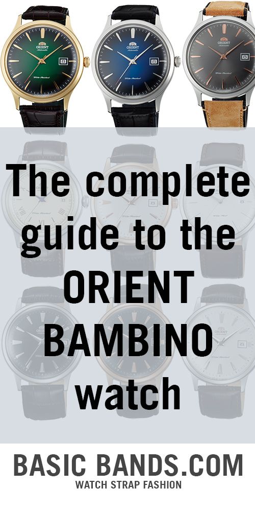 View our complete guide on the Orient Bambino at our blog, www.basicbands.com. Includes pictures of all models and versions of the Bambino, links and more. Calvin Klein Glasses, Orient Bambino, Male Accessories, Moschino Bags, Orient Watch, Minimalist Watch, Best Watches For Men, Watch Companies, Best Watches