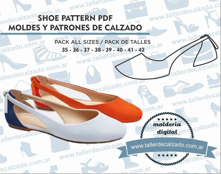 the shoe pattern is available in multiple colors