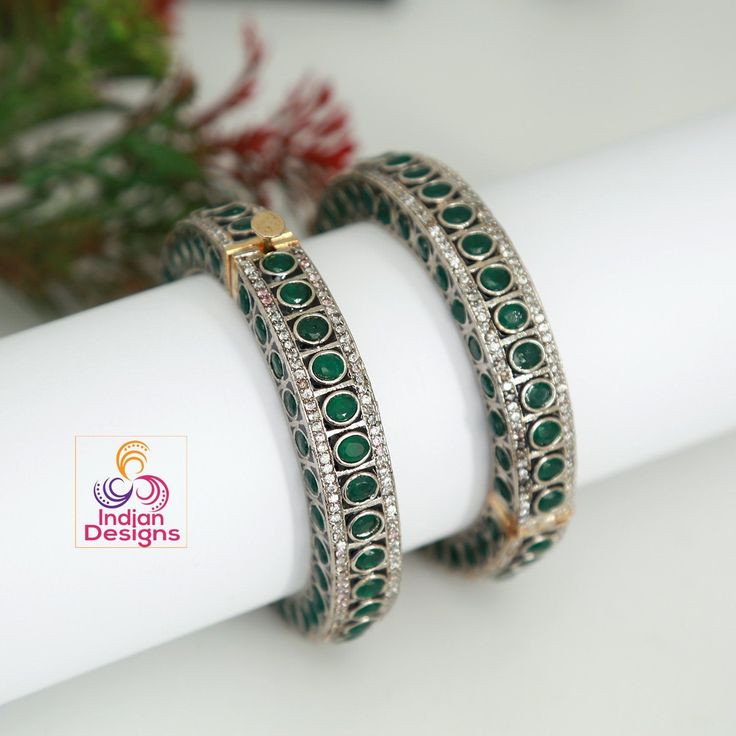 This stunning set of two oxidized German silver bangle bracelets are perfect for any Trendy or traditional occasion. The traditional Indian design and intricate carving make these bangles a beautiful accessory. Elegant Oxidized Bangle Jewelry, Wedding Bangle With Oxidized Finish, Elegant Wedding Bangle With Oxidized Finish, Adjustable Oxidized Wedding Bangle, Elegant Oxidized Bangle, Festive Sterling Silver Bangle With Intricate Design, Fusion Style Oxidized Finish Bracelets For Wedding, Oxidized Fusion Style Bracelet For Wedding, Fusion Style Oxidized Bracelet For Wedding