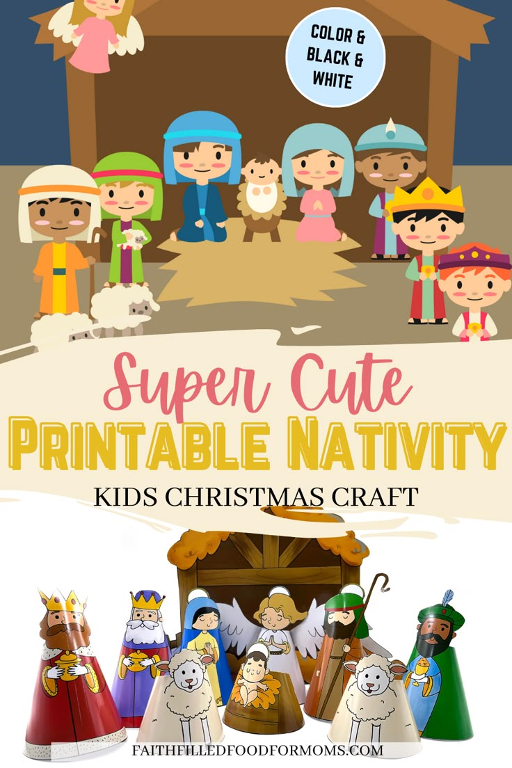 NA Diy Christmas Nativity Scene, Christmas Nativity Crafts For Kids, Diy Christmas Nativity, Christmas Nativity Crafts, Printable Nativity Scene, Nativity Crafts For Kids, Nativity Printables, Christmas Sunday School Crafts, Scene Crafts