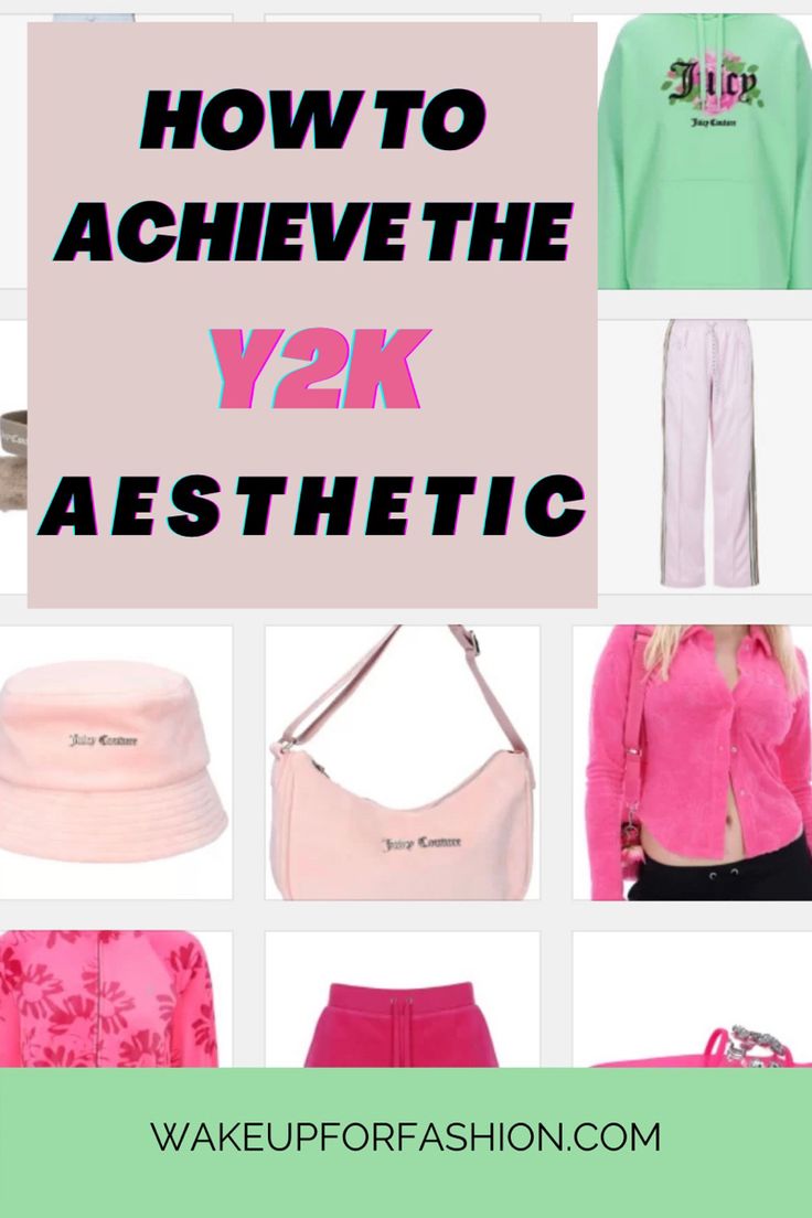 Y2K aesthetic fashion in pink, beige, blue and green. Y2k Fashion Blue, Pink Y2k Fashion, Early 2000s Fashion Aesthetic, Cute Y2k Outfits, Early 2000s Fashion Trends, 2000s Fashion Aesthetic, Outfit Inspo Y2k, Bags Y2k, Y2k Tracksuit