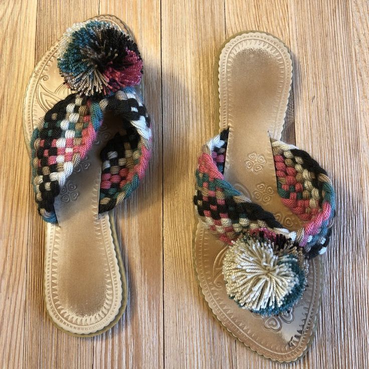 Desert Dreams Handwoven Sandals - Boho Flat Sandals Style 018 – Colorful 4U