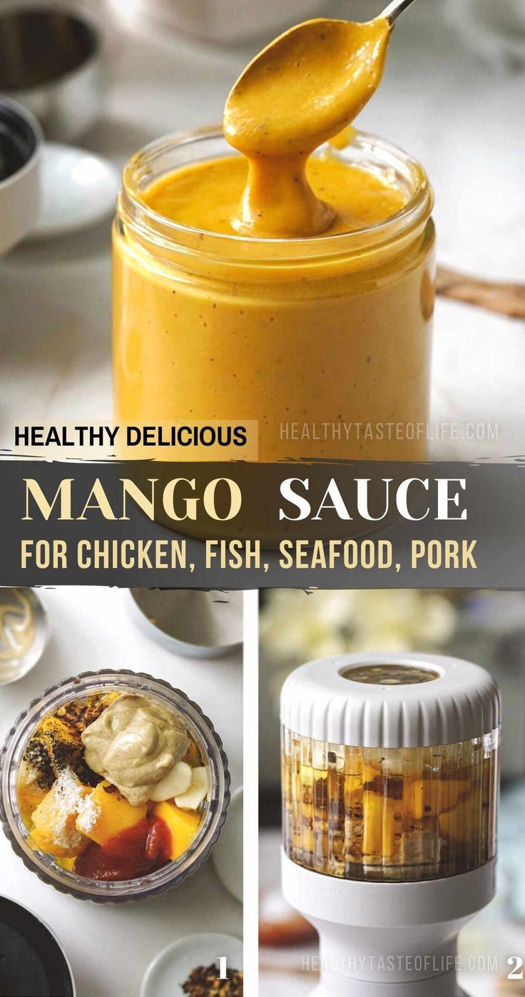 mango sauce for chicken, fish, seafood, pork - healthy delicious and easy to make