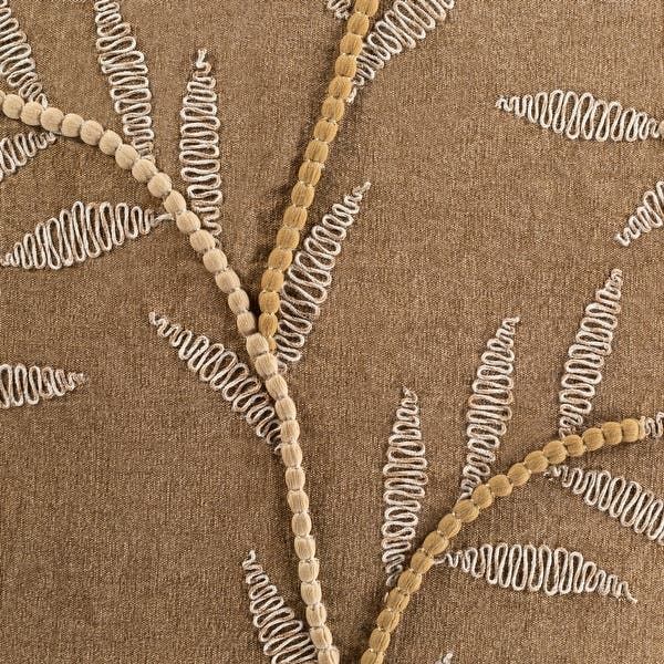 a close up of a tree made out of letters and numbers on a brown background