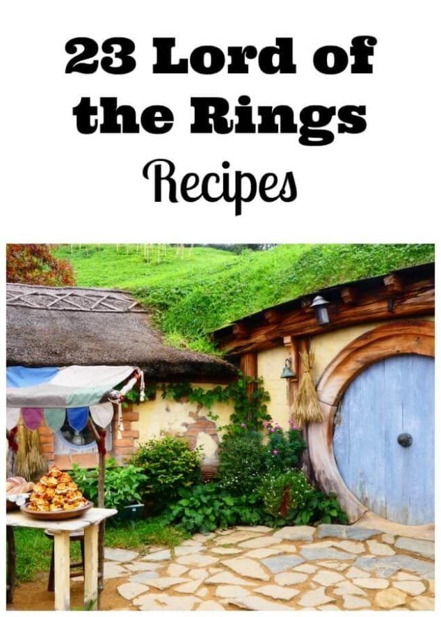 the lord of the rings recipe is shown in front of a hobbot house