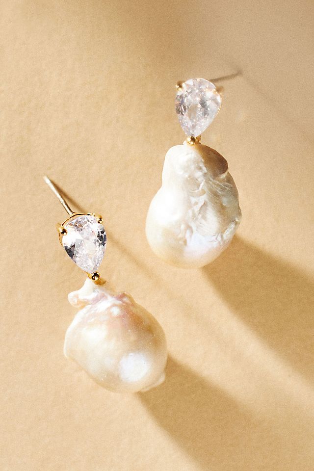 Shashi Cleo Pearl Earrings Pearl Wedding Earrings Brides, Oyster Earrings, Big Pearl Earrings, Diamond Pearl Earrings, Mother Of Groom Outfits, A Soulmate, Pearl Earrings Wedding, Bridal Attire, Big Pearl