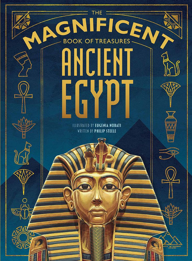 an ancient egypt book with egyptian symbols on the cover