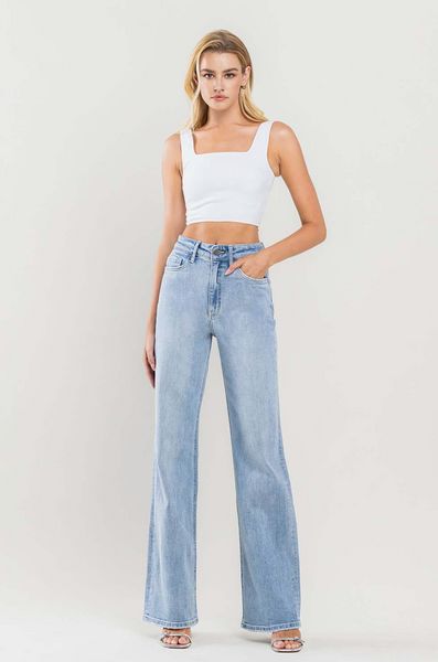 90's Stretch Vintage Flare Jeans Retro Spring Jeans With Frayed Hem, Retro Jeans With Frayed Hem For Spring, 90s Inspired High Waist Relaxed Fit Jeans, Casual Cutoff Flare Jeans In Rigid Denim, Casual Rigid Denim Cutoff Flare Jeans, Retro High Waist Jeans With Frayed Hem, Retro High Rise Flare Jeans For Spring, High-rise Flare Jeans For Summer With Belt Loops, High Rise Flare Jeans For Summer With Belt Loops