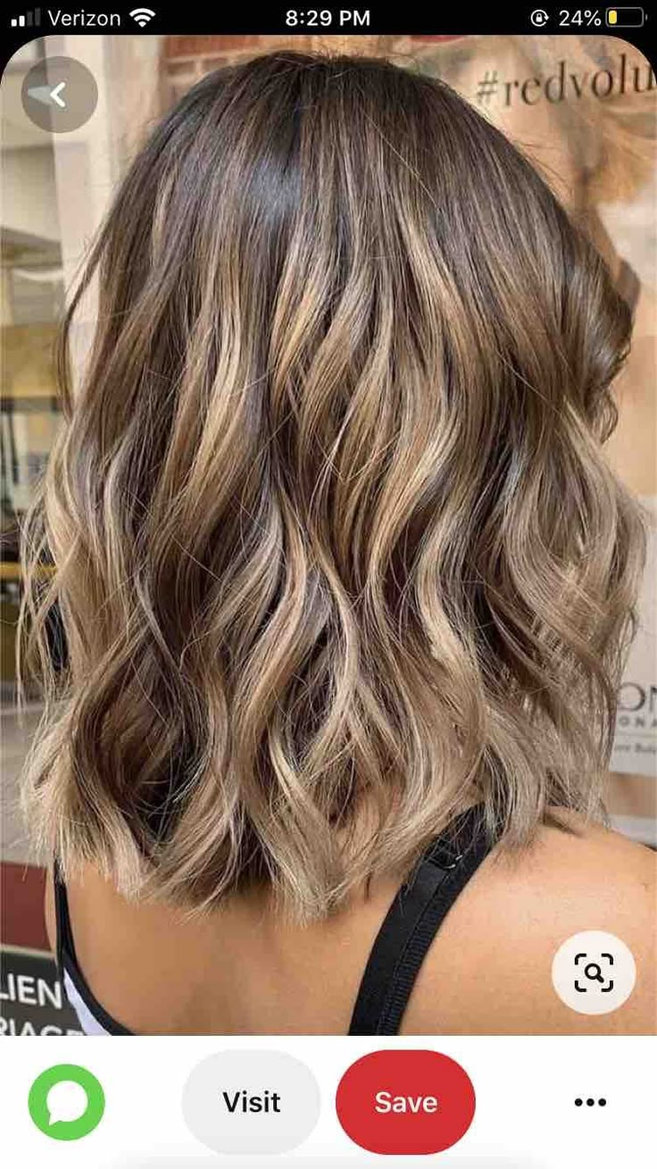 Short Hair Highlights, Brunette Hair With Highlights, Short Brown Hair, Brown Hair With Blonde Highlights, Brunette Balayage Hair, Hair Color Light Brown, Brown Hair Balayage, Light Hair Color, Short Hair Balayage