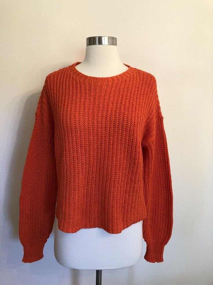 Hockey Tournament, Orange Sweaters, Dark Orange, Sweater Knit, Ribbed Sweater, Red Sweaters, Knitted Sweater, Eileen Fisher, Pumpkin Spice