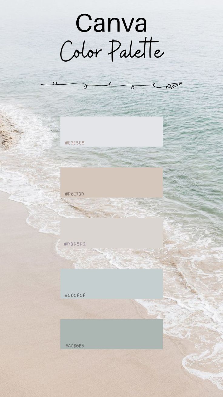 the color palette for an ocean themed wallpaper