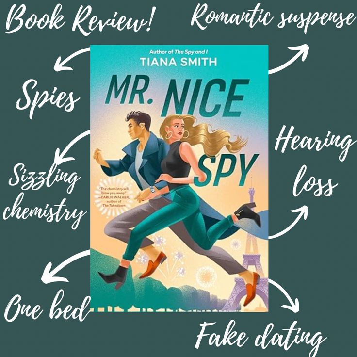 an illustrated book cover with the words mr nice spy on it and two people running