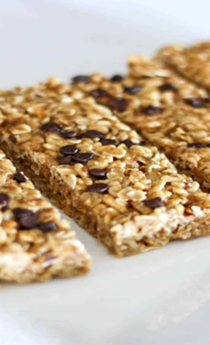 granola bars stacked on top of each other