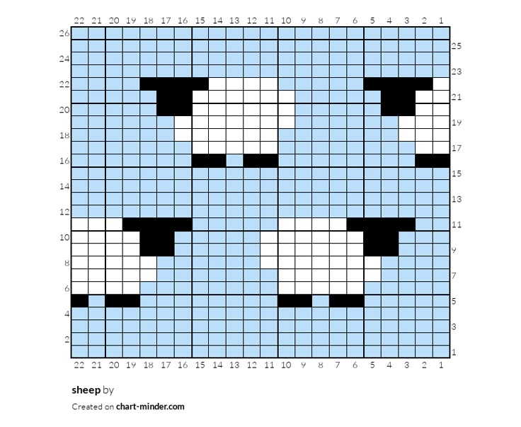 a cross - stitch pattern with black and white squares in the shape of polar bears