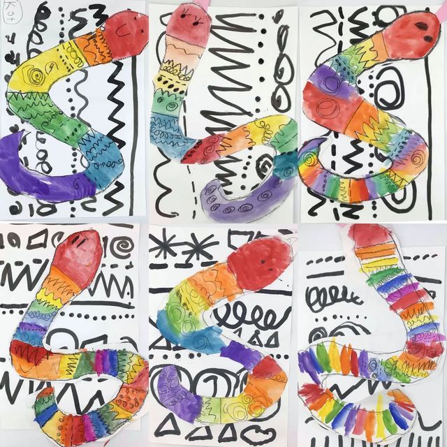 art project for kids to make with paper and colored crayons on white paper