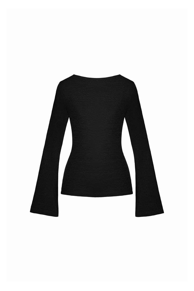 Indulge in elegance with our top. Made with premium spandex, this top hugs your curves for a flattering silhouette. The long sleeves add sophistication, making it perfect for any occasion. Elevate your wardrobe with this luxurious and exclusive piece. Sleek Long Sleeve Top With Thumbholes, Sleek Long Sleeve Tops For Fall, Elegant Long Sleeve Elastane Top, Elegant Black V-neck Long Sleeve Top, Sleek Long Sleeve Tops For Night Out, Elegant V-neck Long Sleeve Top For Winter, Long Sleeve Tops With Thumbholes, Long Sleeve Tops With Thumbholes And Minimal Stretch, Night Out Tops With Minimal Stretch Elastane