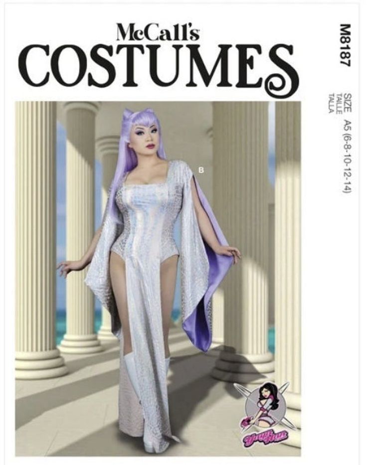 an image of a woman in costume on the front cover of a magazine with columns