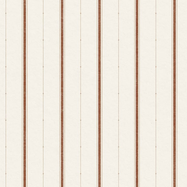 a white and brown striped wallpaper with vertical lines on the bottom half of it