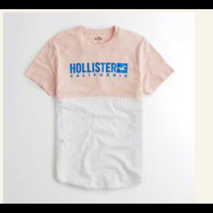 Brand New Hollister T-Shirt Summer Cotton Shirt With Logo Print, Summer Crew Neck Shirt With Logo Print, Nude Shorts, Hollister Logo, Abercrombie Men, Mens Fade, Hollister Shirts, Surf Shorts, Blue T