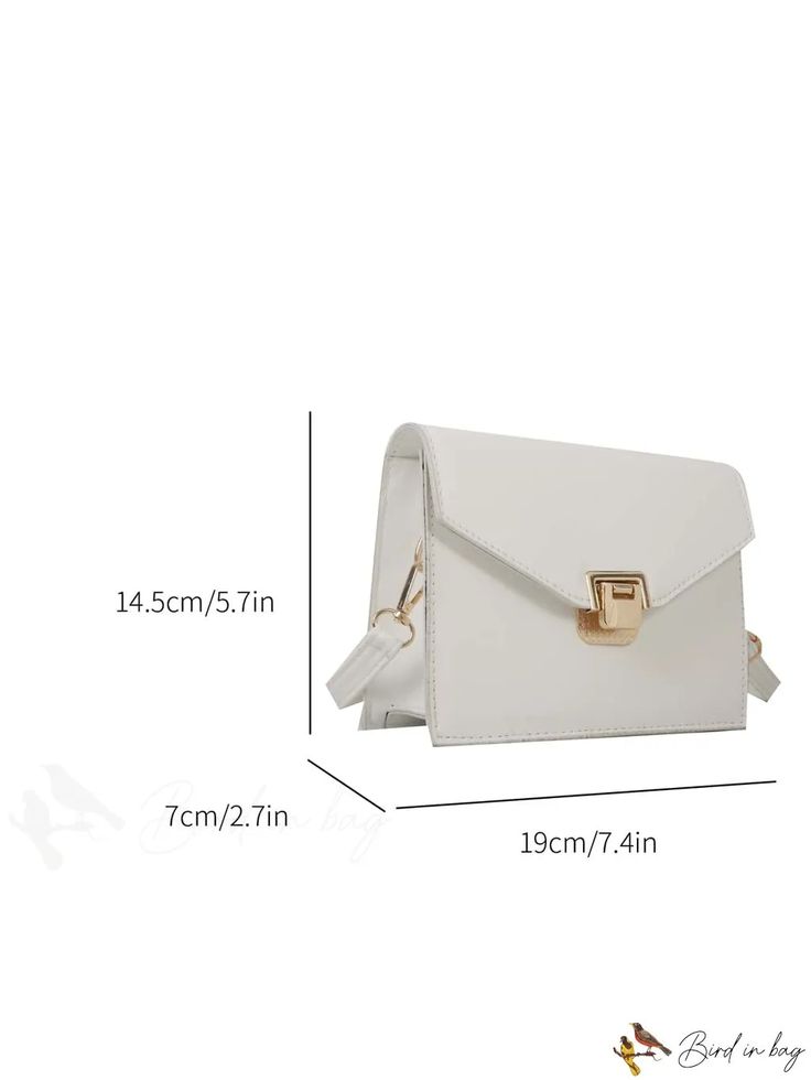 BirdinBag - Compact Stylish Crossbody Bag Daily Use Evening Satchel With Hasp Closure, Chic Pouch Bag With Hasp Closure, Elegant Large Capacity Shoulder Belt Bag, Square Travel Bags With Hasp Closure, Square Travel Bag With Hasp Closure, Chic Envelope Bags For Daily Use, Daily Use Pouch Bag With Hasp Closure, Elegant Large Capacity Belt Bag For Daily Use, Chic Envelope Mobile Phone Bag