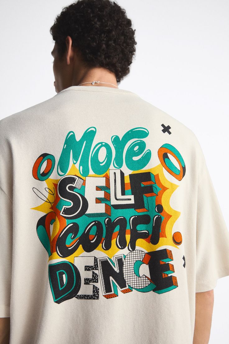 a man wearing a white t - shirt with the words more sale less dance on it