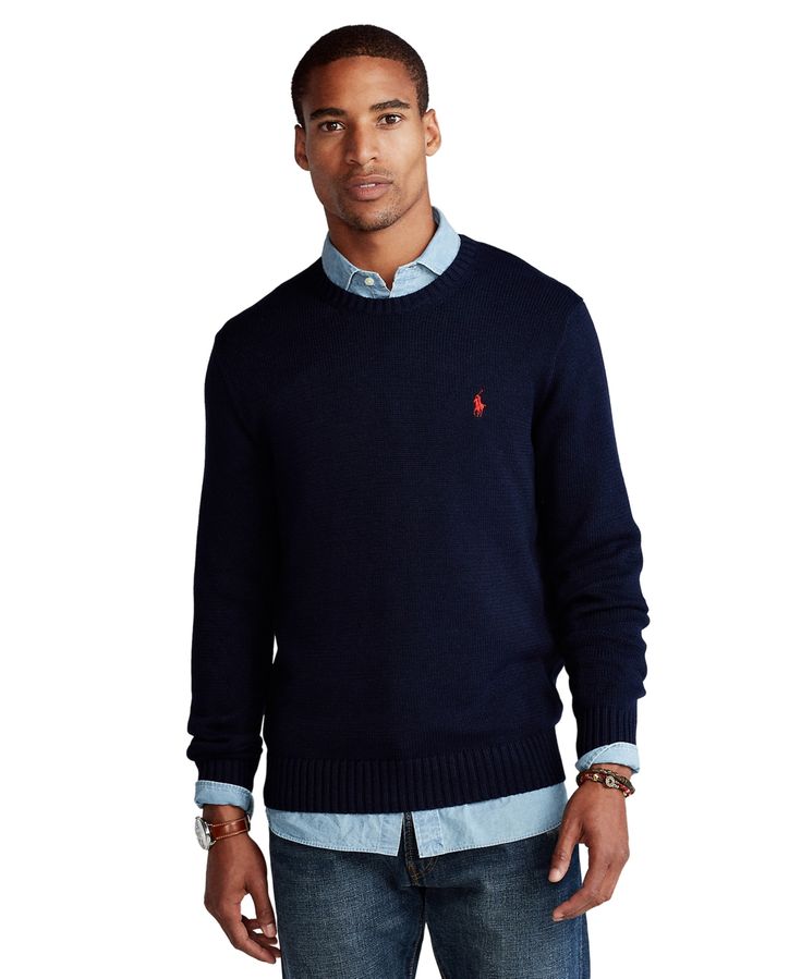 in stock Ralph Lauren Crewneck, Ralph Lauren Fall, Polo Ralph Lauren Sweater, Mini Logo, Navy Man, Sweaters Online, Ralph Lauren Sweater, Ralph Lauren Polo, Logo Color