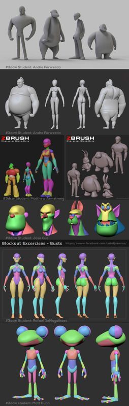 an image of different types of alien figures