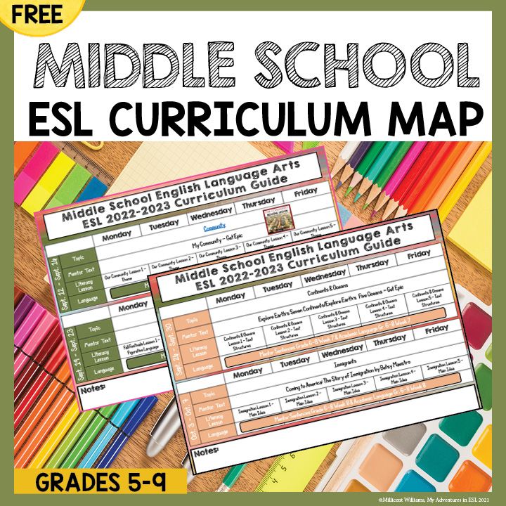 the middle school spanish map is shown with pencils and crayons