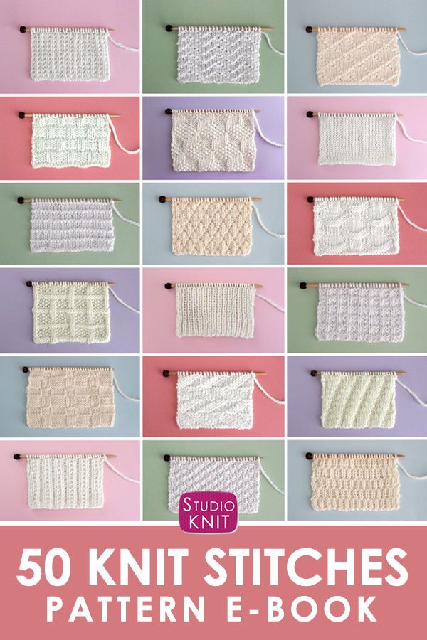 the 50 knit stitches pattern book is shown with instructions for how to crochet