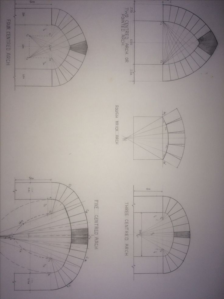 three drawings of different types of spirals