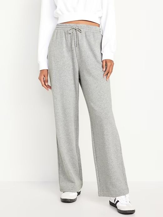 Extra High-Waisted SoComfy Pants | Old Navy Christmas Ideas For Parents, Flowy Sweatpants, Wide Leg Sweatpants Outfit, Wide Leg Sweats, Ski Weekend, Straight Sweatpants, High Waisted Sweatpants, Cute Sweats, Wide Leg Leggings