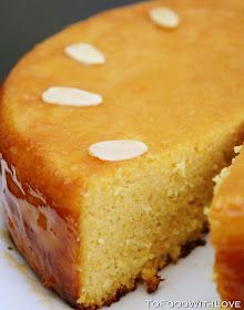 a close up of a cake on a plate