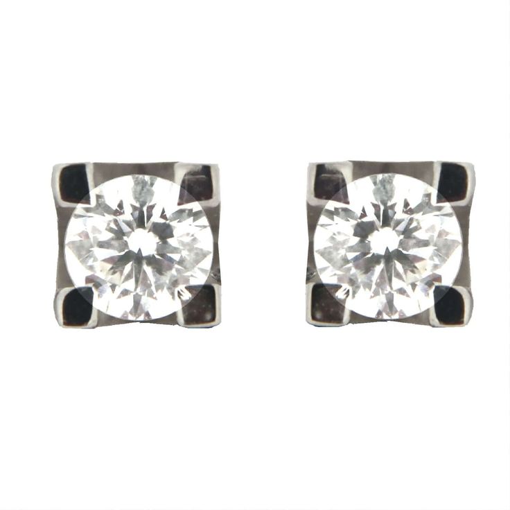 Step into the realm of contemporary sophistication with our 18k Solid White Gold Square Mounting with 4 Prongs, boasting exquisite craftsmanship and a total diamond weight of 0.50 carats. Adorned with dazzling diamonds of Color GH and SI1 clarity, these post stud earrings are a testament to Italian design finesse. Crafted from hypoallergenic 18k white gold, nickel-free for utmost comfort, they seamlessly blend style with wearability. The secure Post design, complemented by a large Backing, ensur Modern White Diamond Earrings With Single Cut Diamonds, Modern Formal Diamond Earrings With Single Cut Diamonds, Formal White Gold Diamond Earrings With Single Cut Diamonds, Formal White Gold Diamond Earrings With Single Cut, Modern Single Cut Diamond Earrings For Formal Events, Modern Platinum Diamond Earrings In White Gold, Modern Single Diamond Round Cut Earrings, Modern Platinum Earrings In Diamond White, Modern Diamond White Platinum Earrings