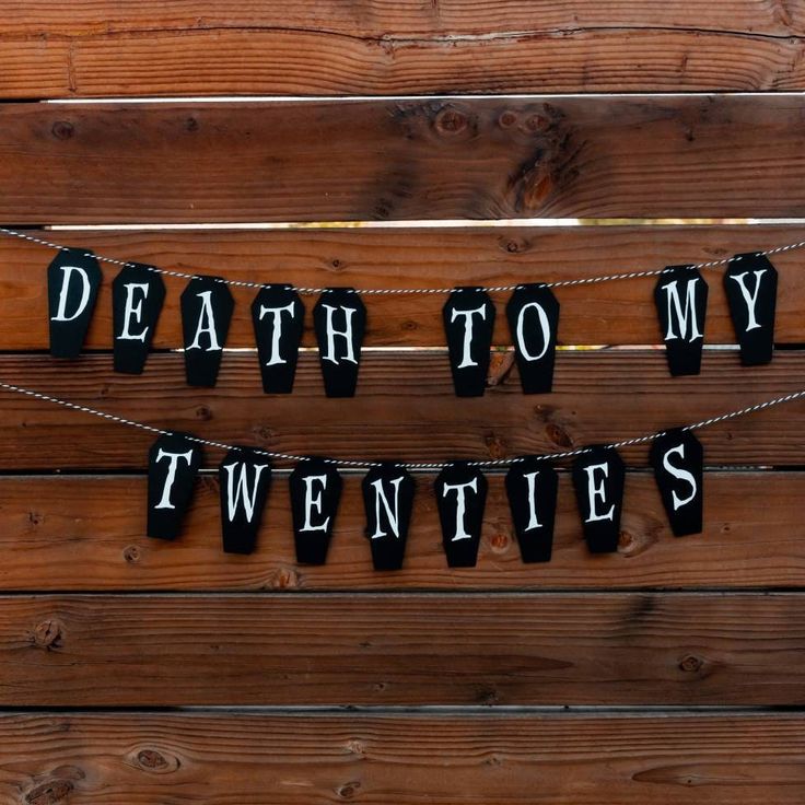 Goth Banner, Emo Birthday, Emo Party, 30th Birthday Party Themes, Rip 20s, Twenties Party, 30th Birthday Men, 30th Birthday Themes, 30th Bday Party