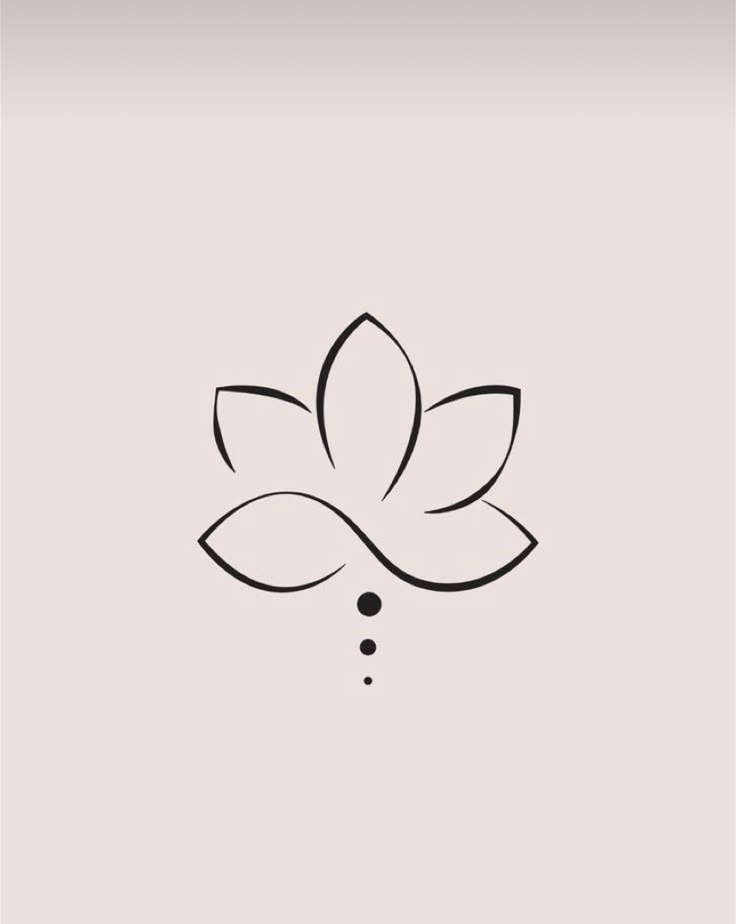 a black and white image of a flower on a light gray background with the words, lotus