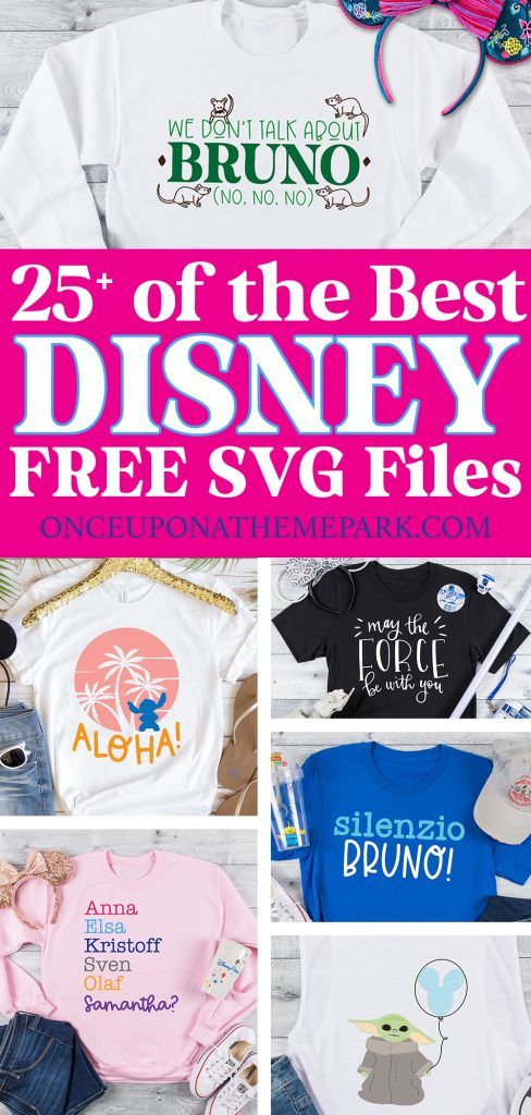 the 25 best disney svg files for your child's personalized tshirt