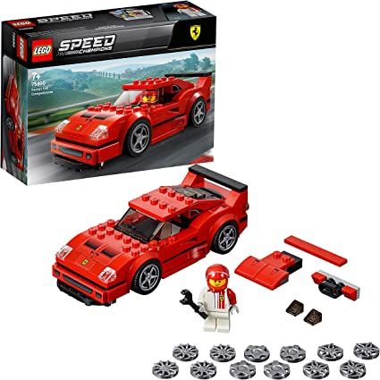 the lego speed car is in its box and ready to be built into some kind of action