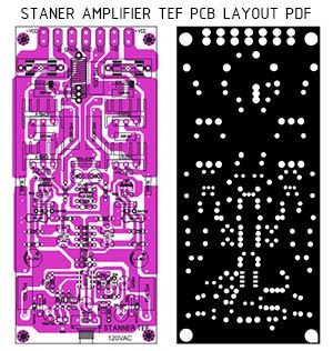 an electronic circuit board is shown in three different colors and sizes, with the same pattern as