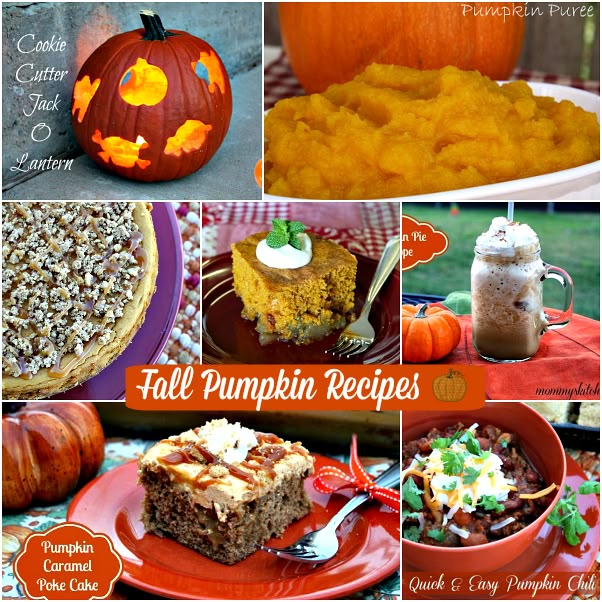 there are many pumpkins and desserts on this page to be found in the cookbook